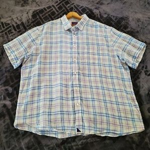Untuckit short sleeve men's linen shirt XXL